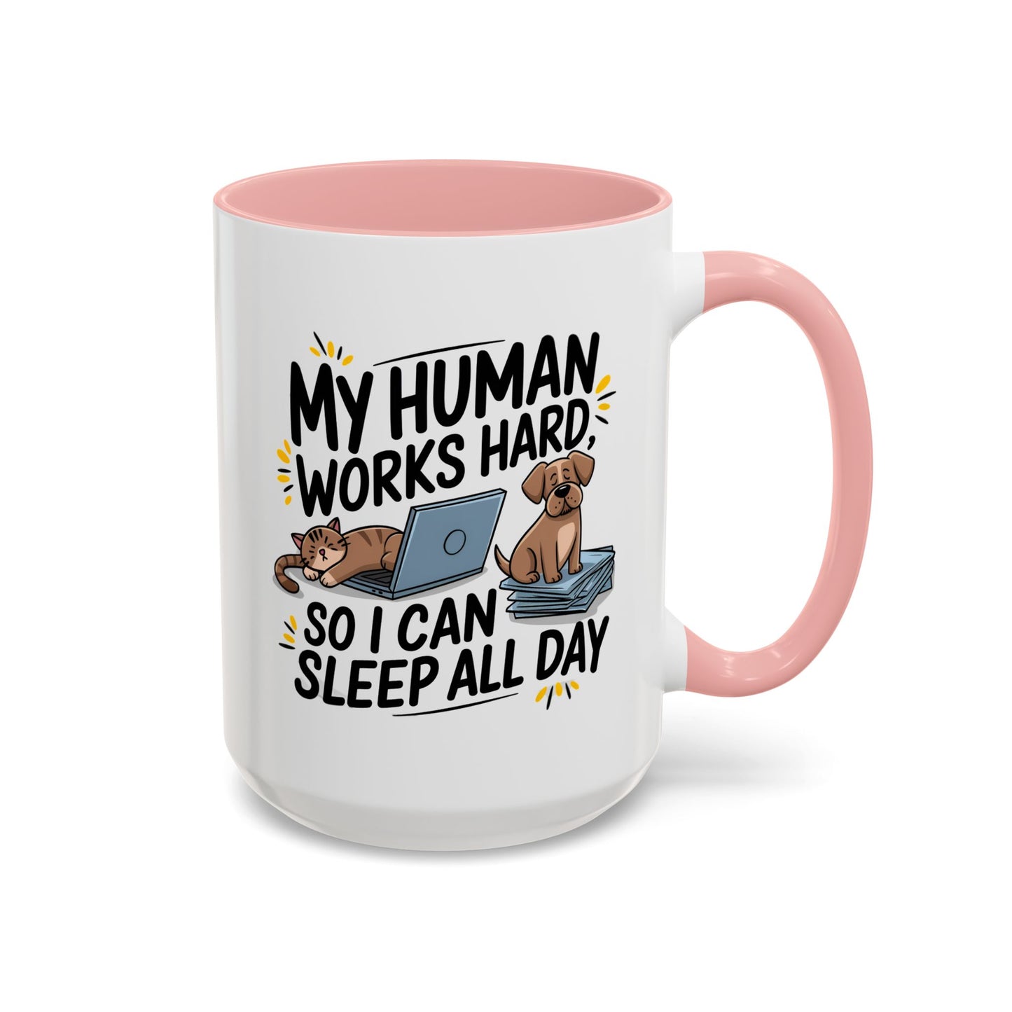 Animal Mug - My Human Works Hard