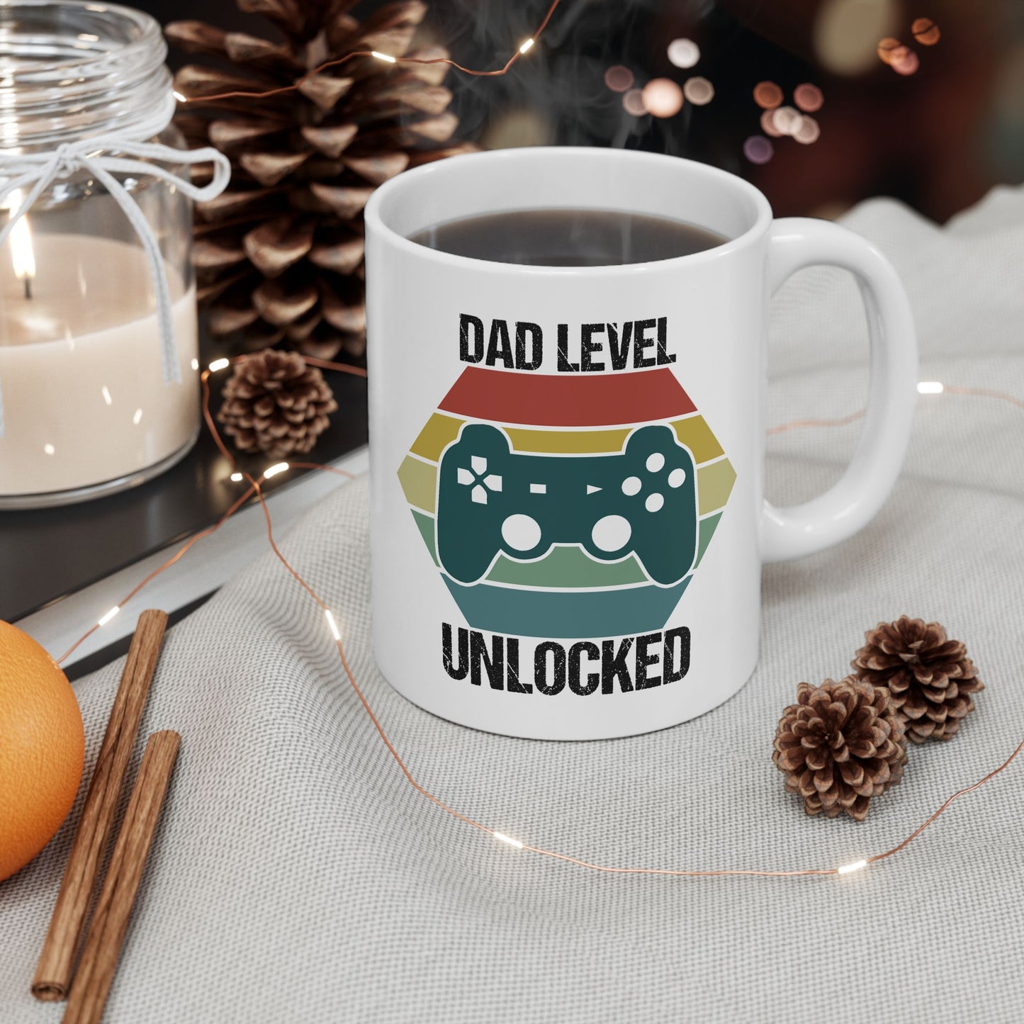Father's Day Mug - Dad Level Unlocked