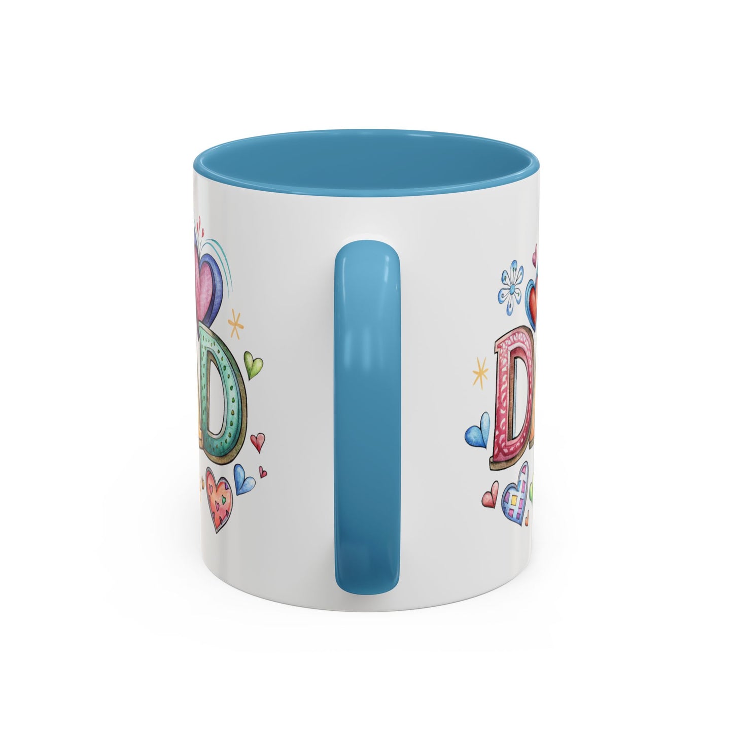 Father's Day Mug - Dad Hearts