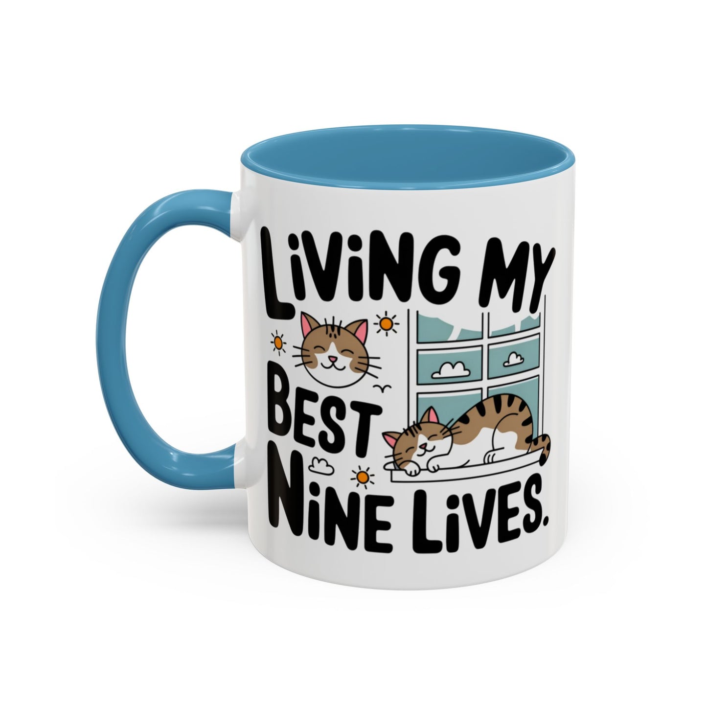 Animal Mug - Living My Best Nine Lives