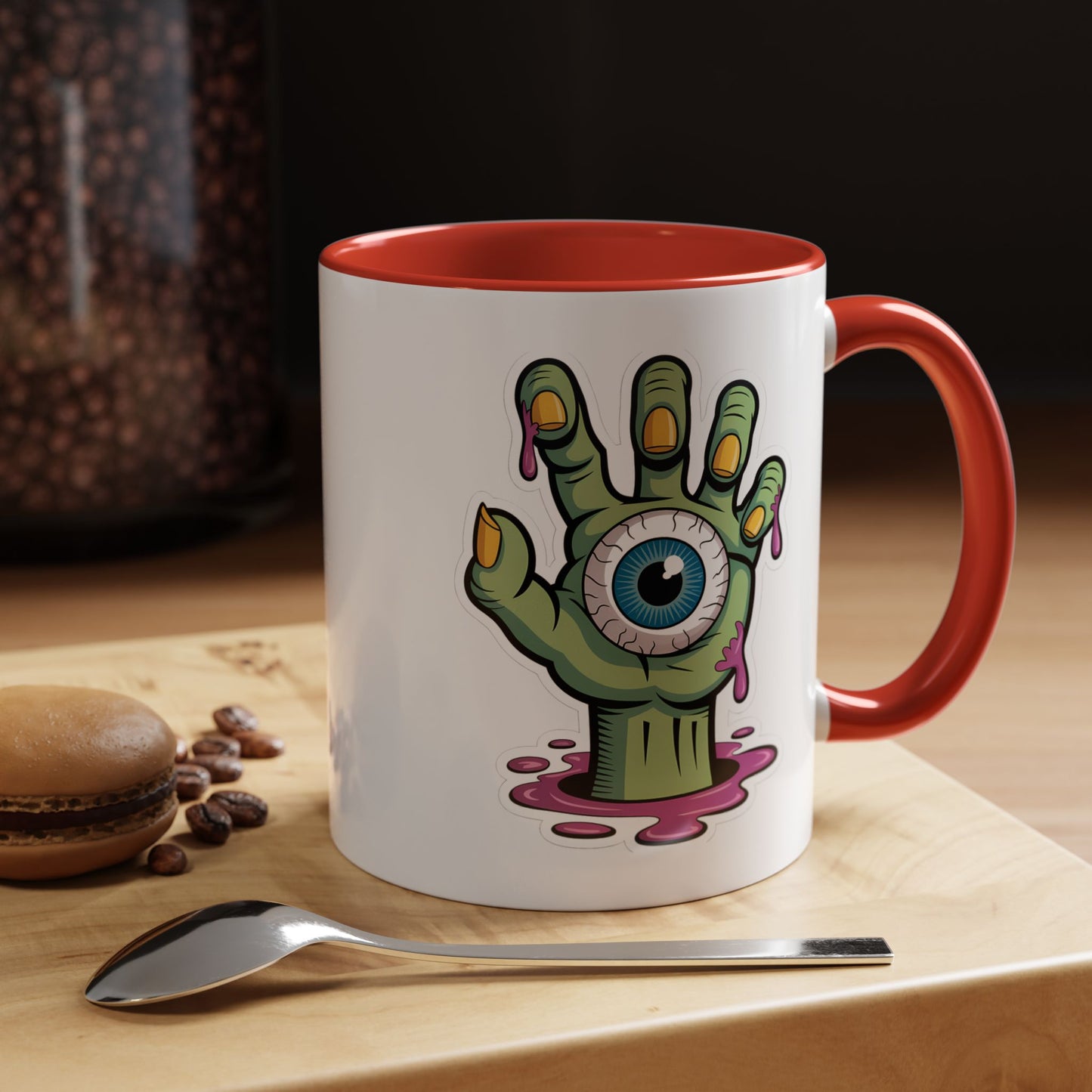 Halloween Mug - Eye Ball Hand