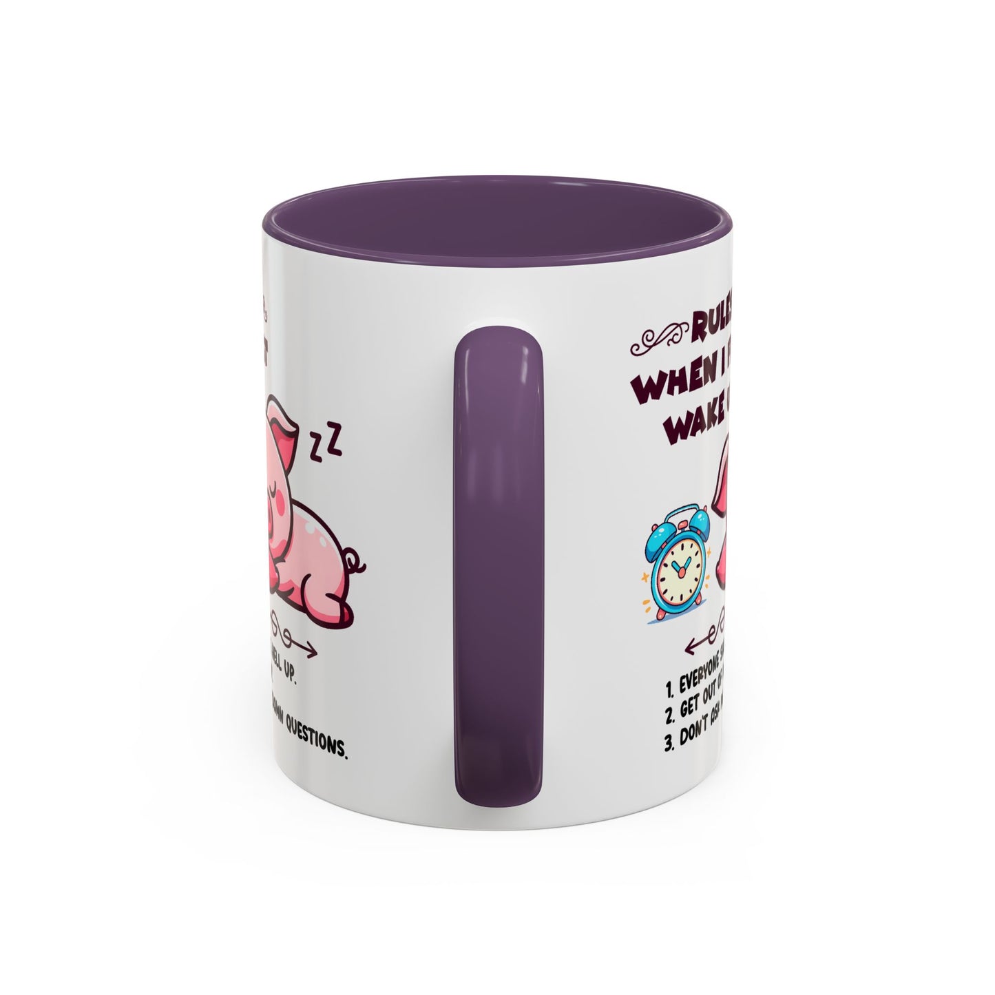Humor Mug - Rules When I First Wake Up!