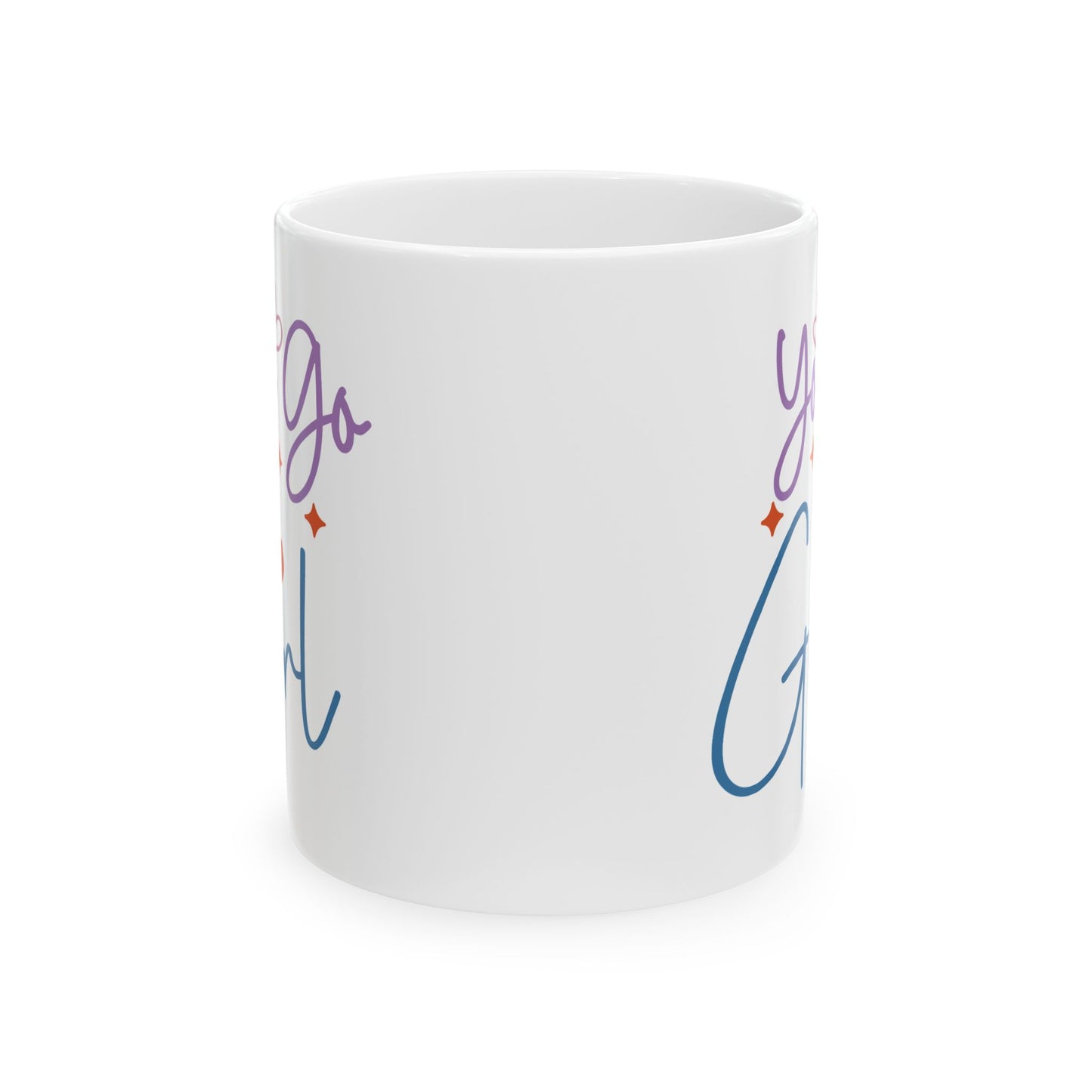 Motivation Mug - You Go Girl Heart & Stars