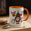 Christmas - Merry Christmas White Text Santa Reindeer Penguin Fox