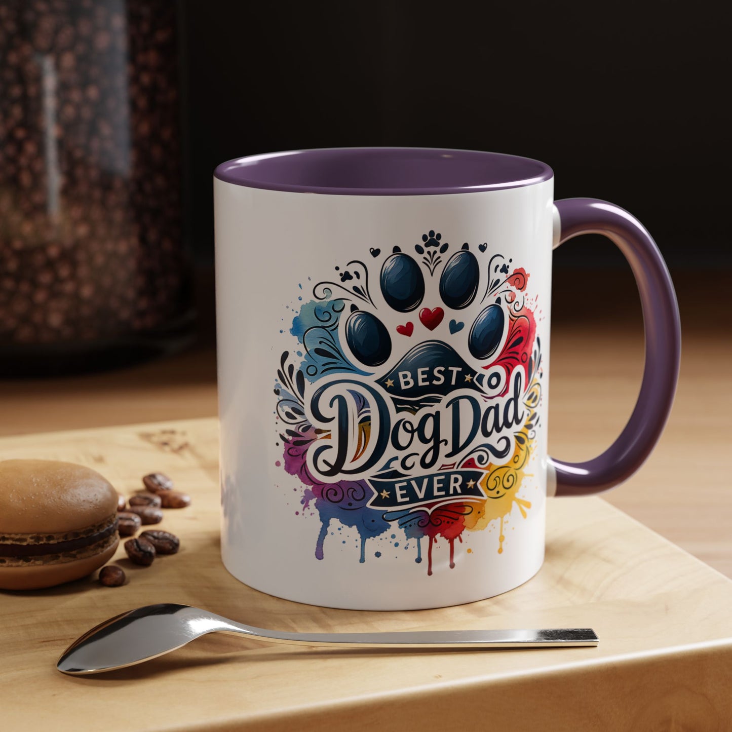 Animal Mug - Best Dog Dad Ever Paw