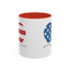 4th of July Mug - God Bless America Flag Heart