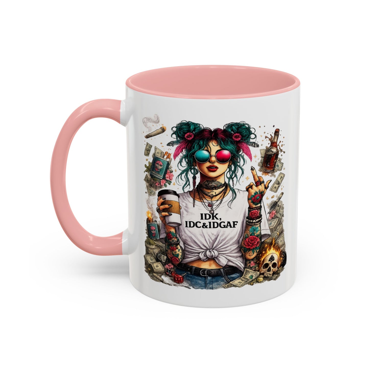 Humor Mug - The IDK IDC & IDGAF