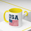 4th of July Mug - USA & Flag