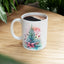 Christmas Mug - Christmas Tree and Mistletoe