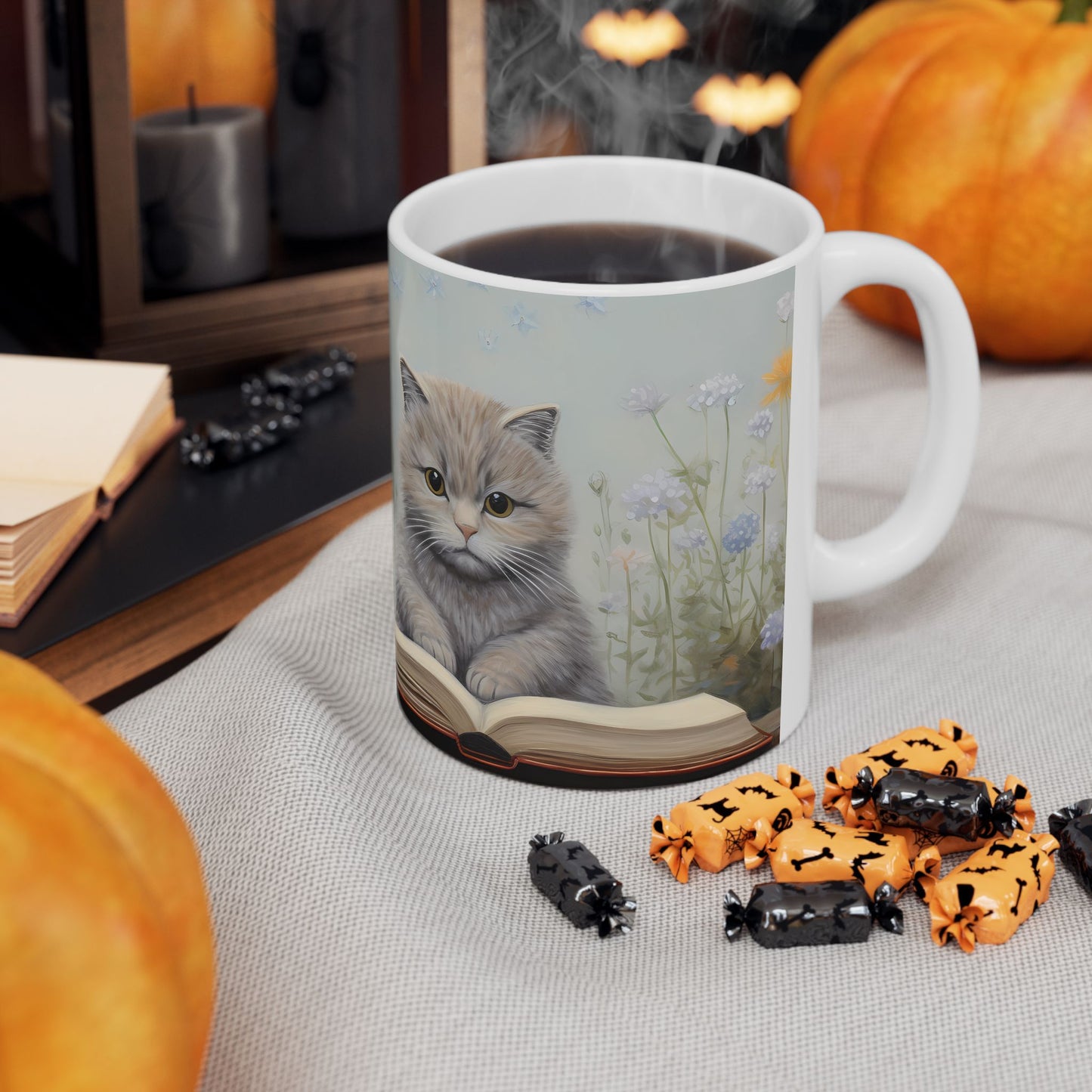 Artistic Mug - Felted Cat