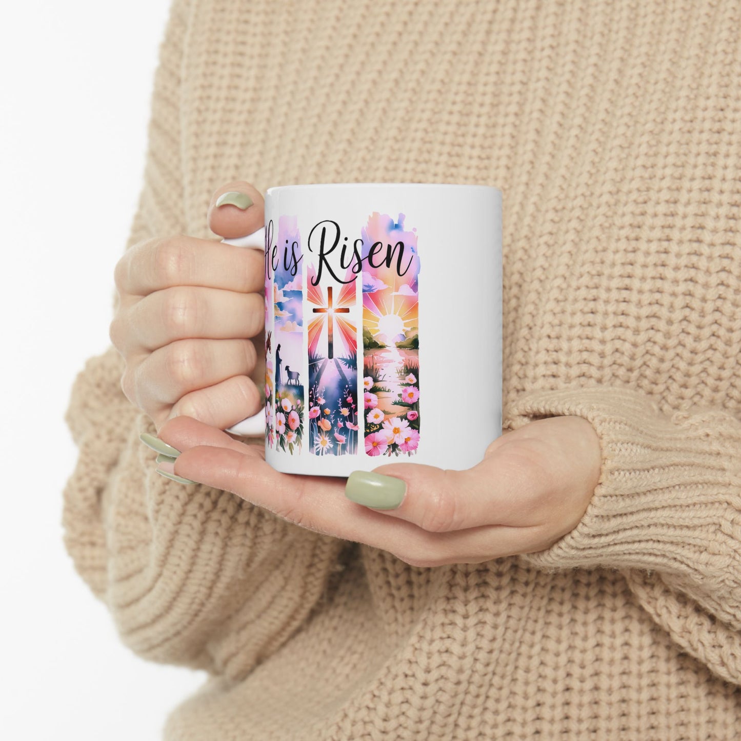 Easter Mug - He Is Risen Collage