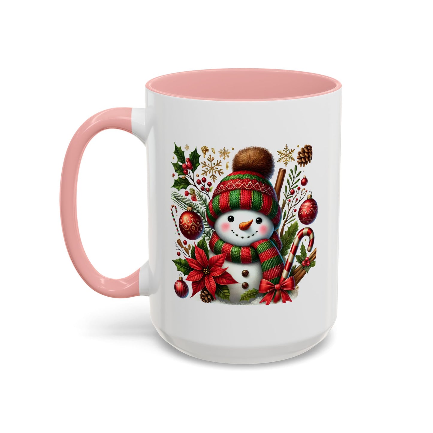Christmas Mug - Red and Green Snowman