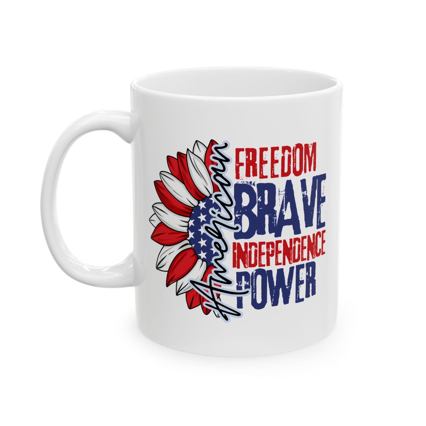 4th of July Mug - American Sunflower