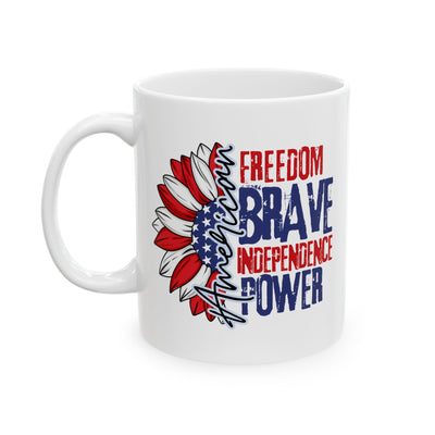 4th of July Mug - American Sunflower