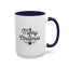 Christmas Mug - Merry Christmas Black Text Tree Star Present