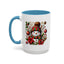 Christmas Mug - Red and Green Snowman