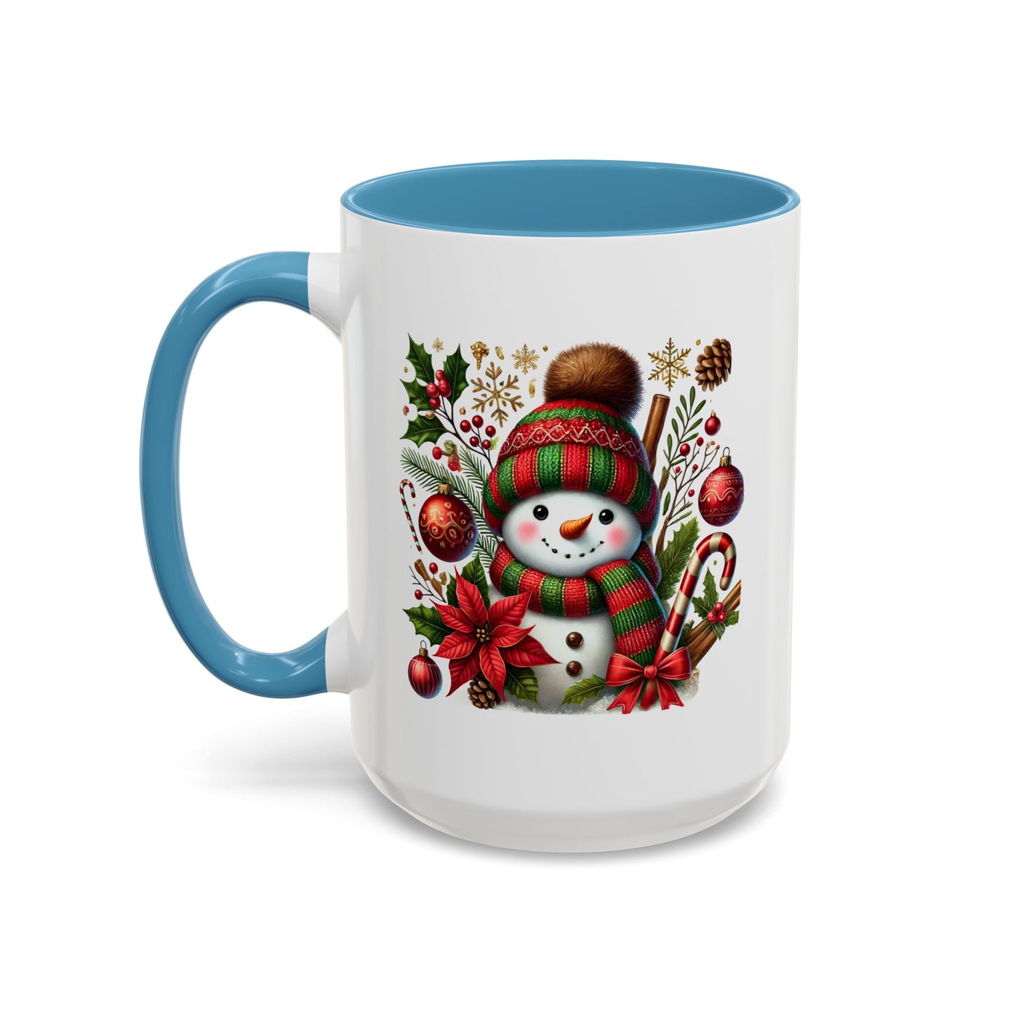 Christmas Mug - Red and Green Snowman