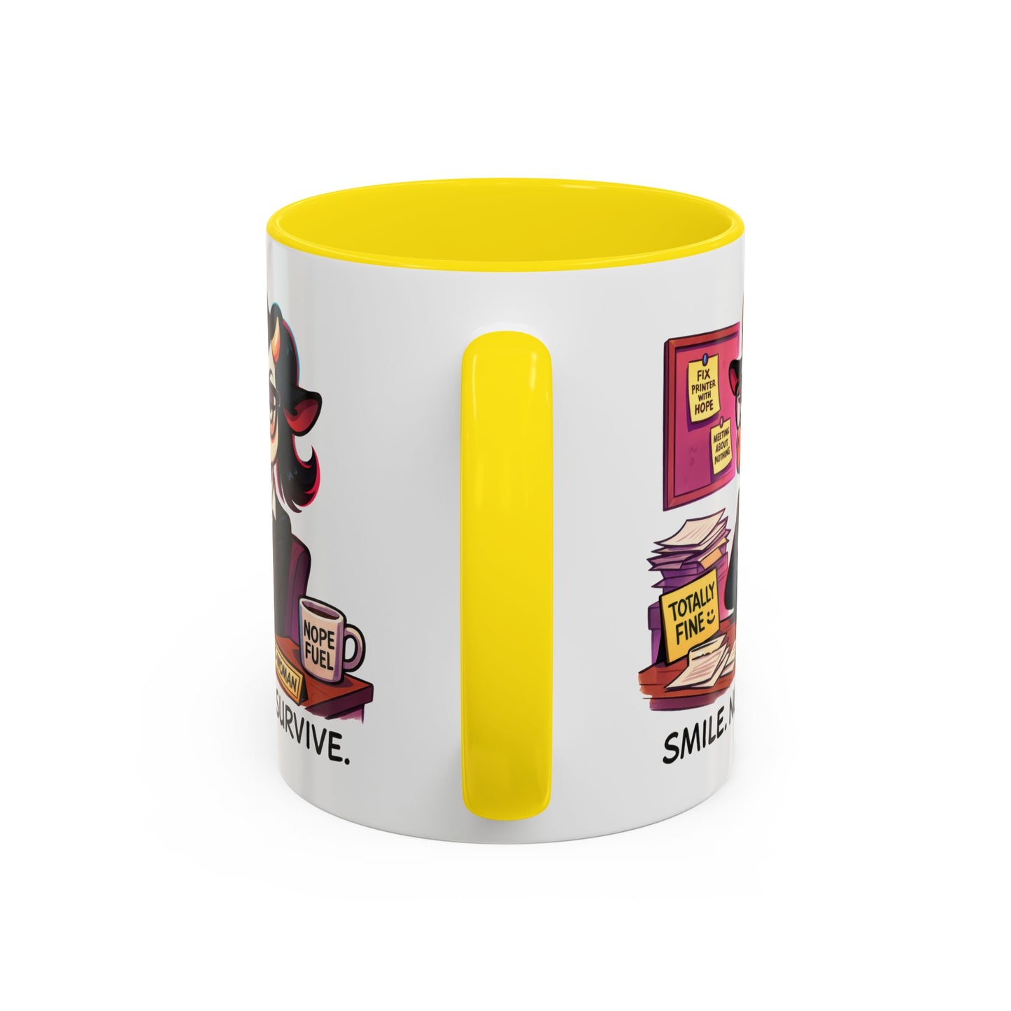 Office Mug - Smile Nod Survive