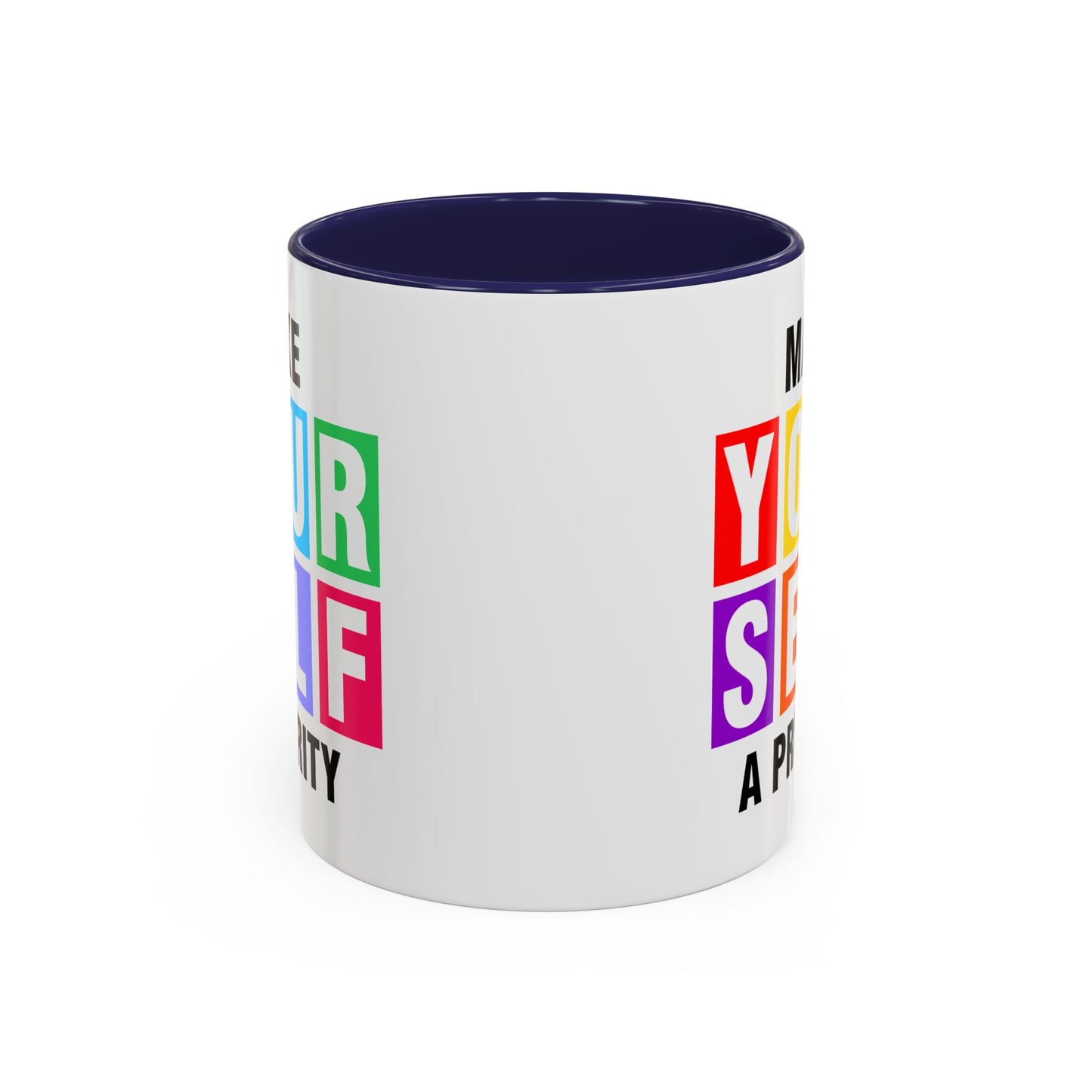 Wellness Mug - Make Yourself a Priority Colored Blocks