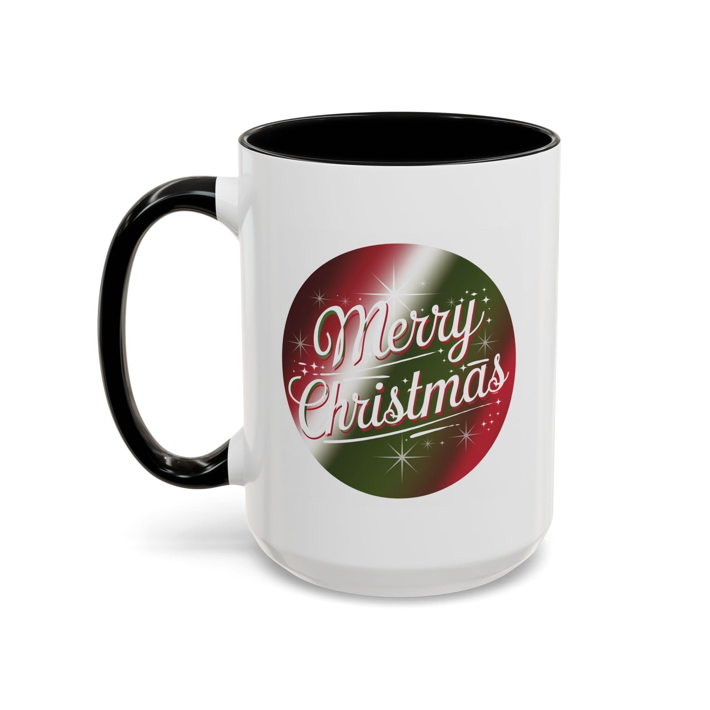 Christmas Mug - Merry Christmas White and Red Text Decoration