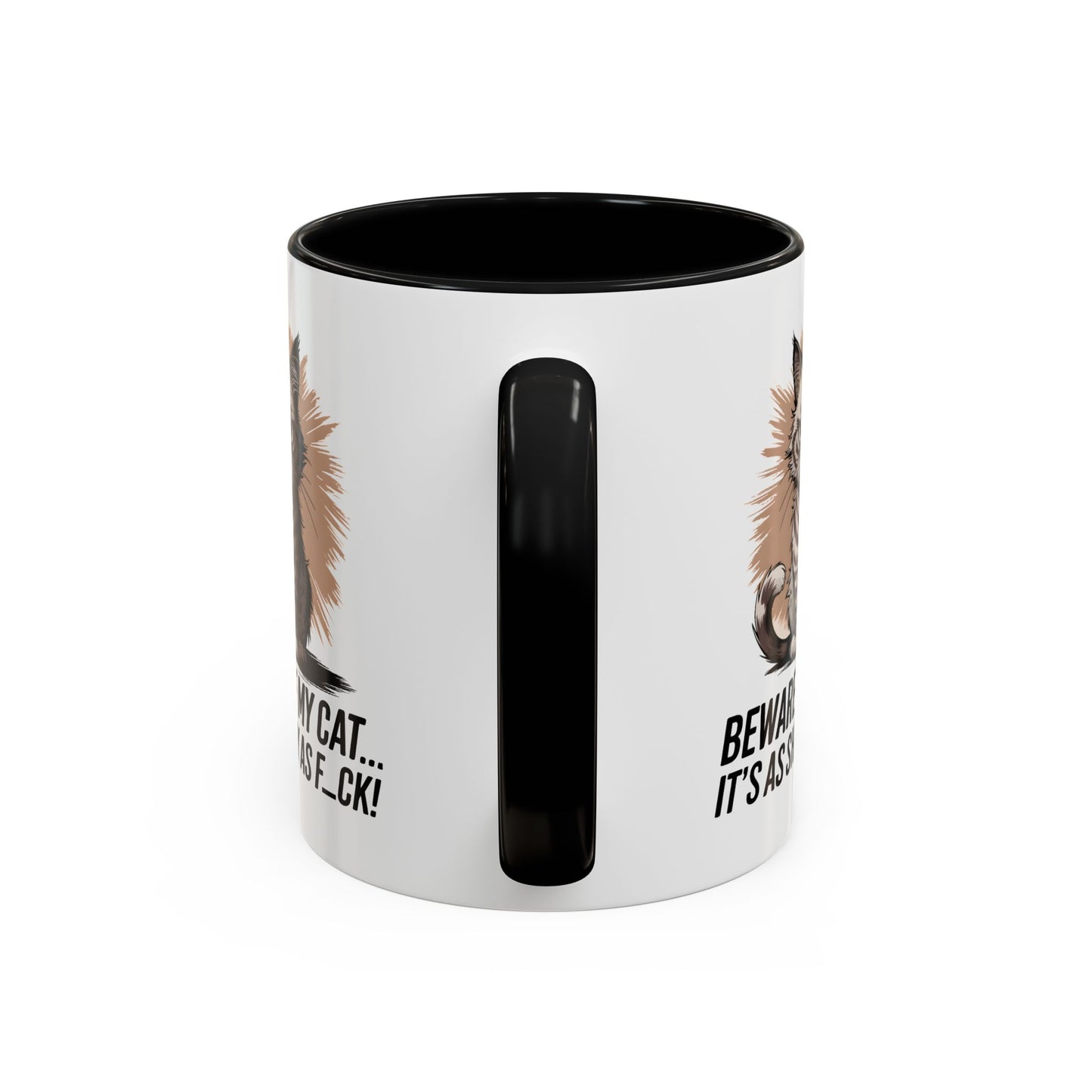 Humor Mug - Beware of My Cat