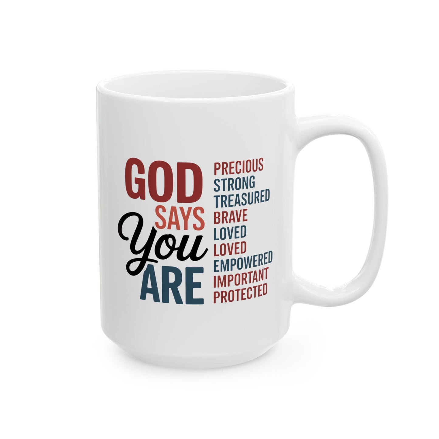 Religious Mug - God Says You Are