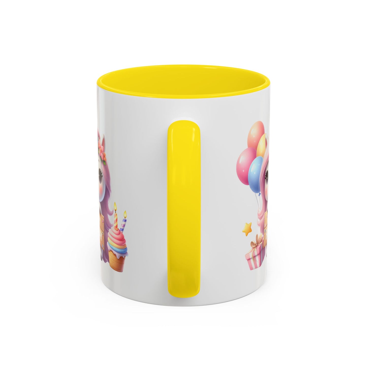 Birthday Mug - Girl Unicorn Happy Birthday Sign 2