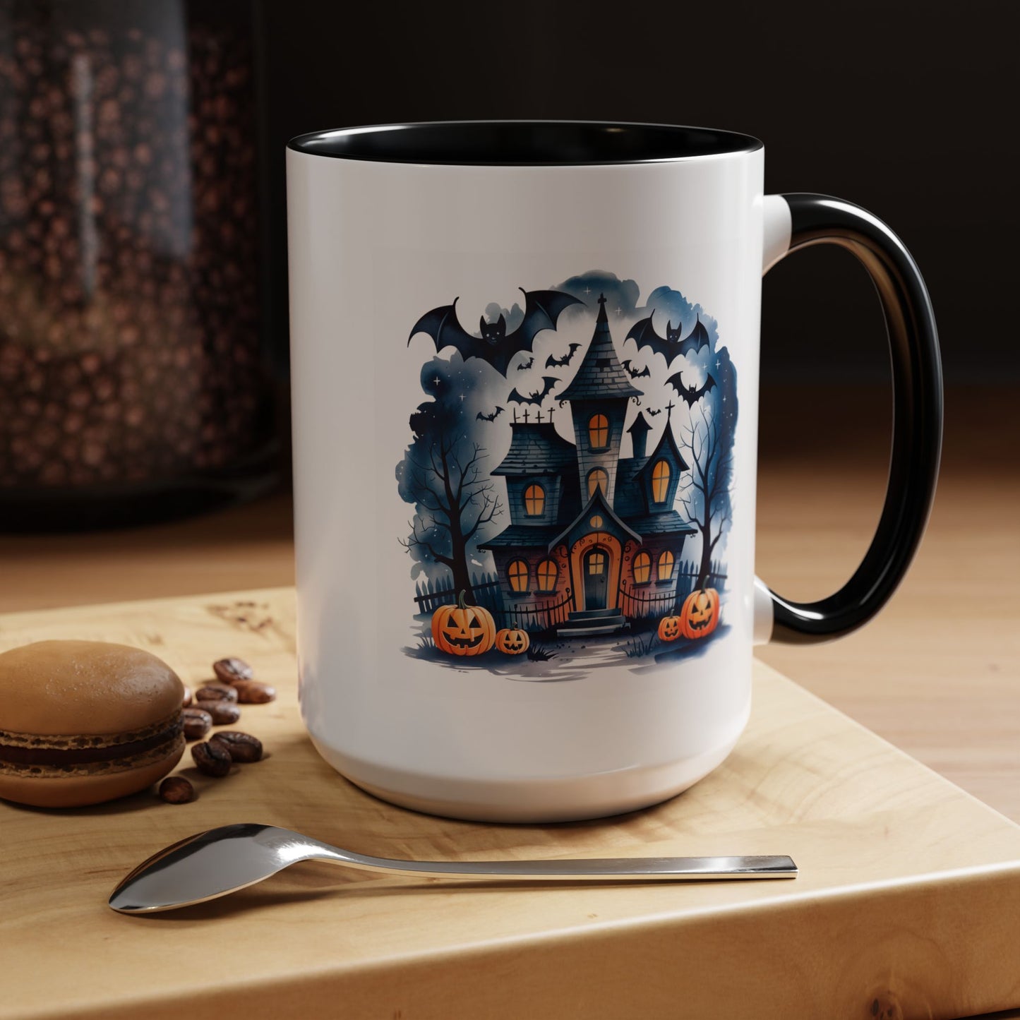 Halloween Mug - Bat Ghost House