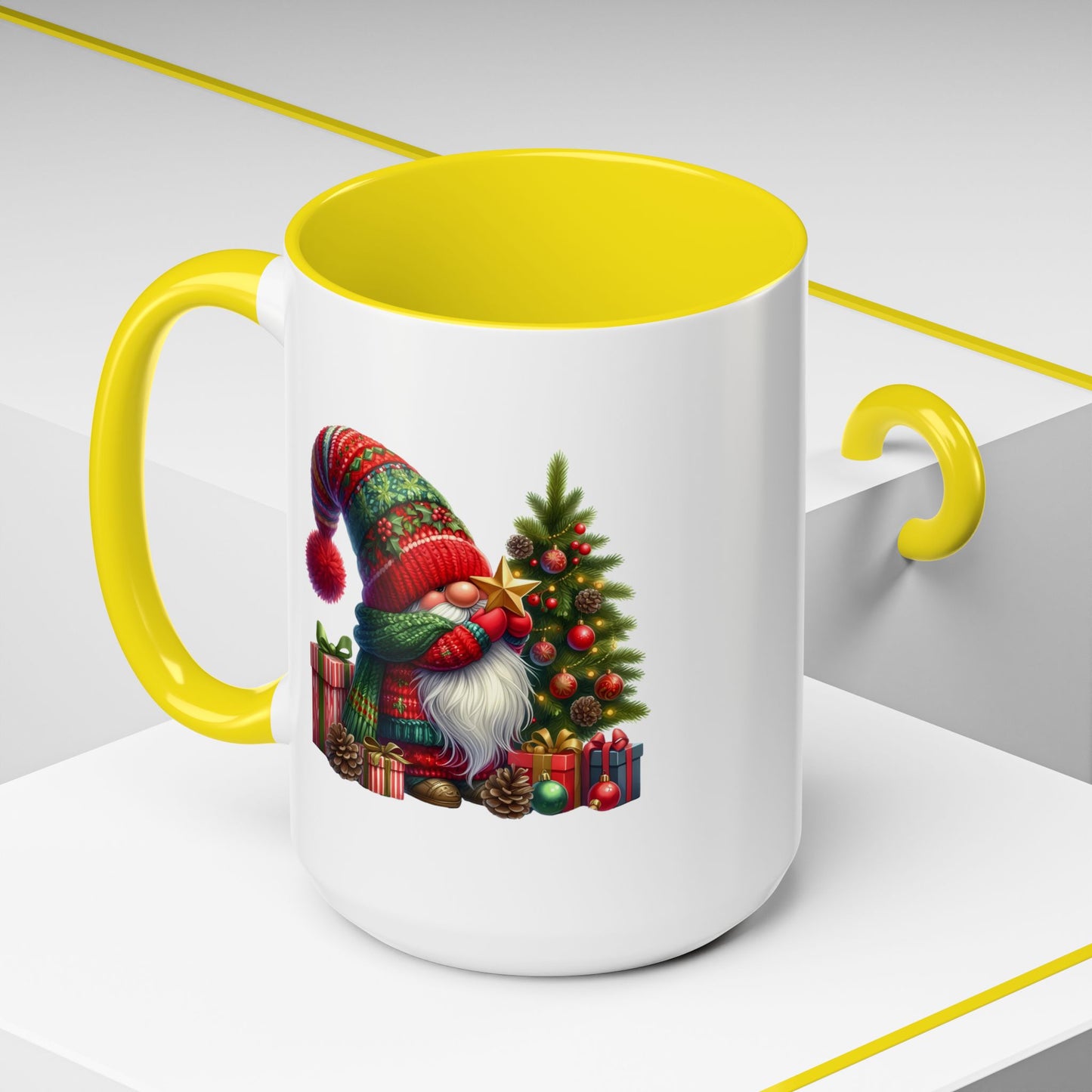 Christmas Mug - Gnome with Christmas Tree Star