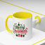 Christmas Mug - Merry Christmas Green & Red Text Tree Snowflakes Presents