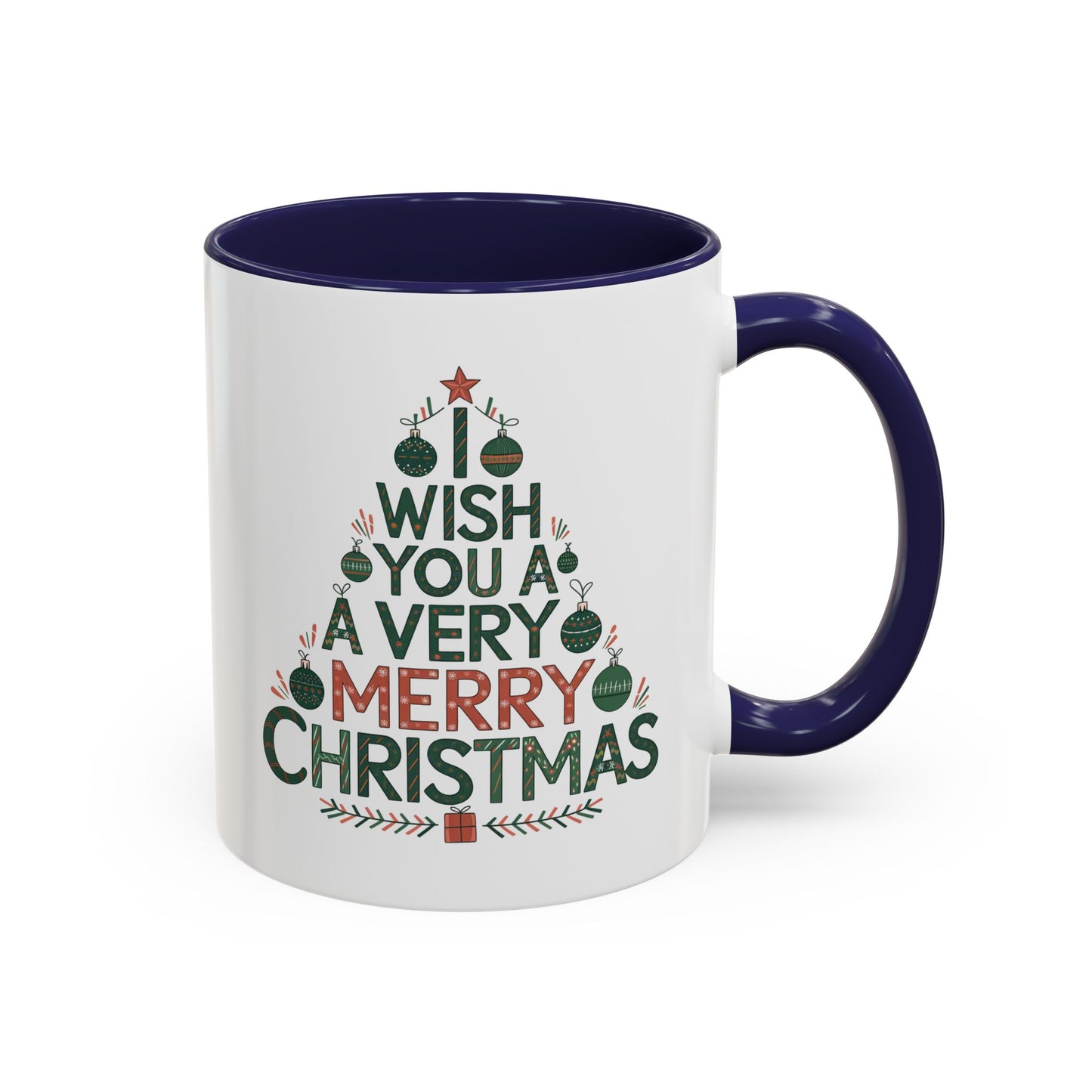 Christmas Mug - I Wish You a Merry Christmas Tree