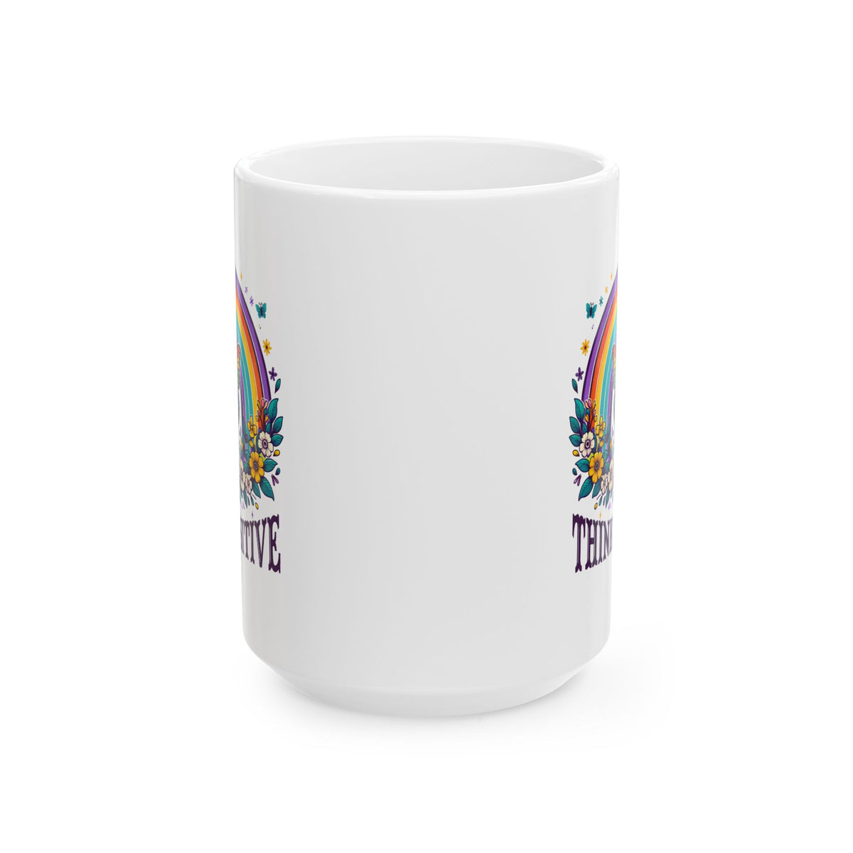 Wellness Mug - Think Positive Butterfly