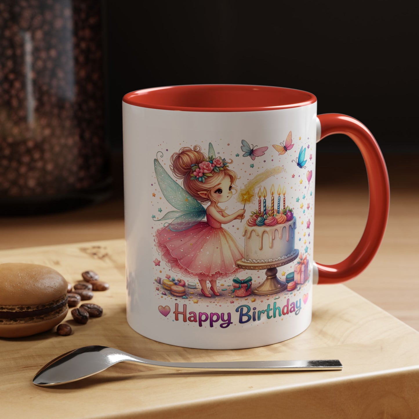 Birthday Mug - Fairy Butterflies