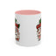 Christmas Mug - Merry Christmas Green & Red Text Cute Animals