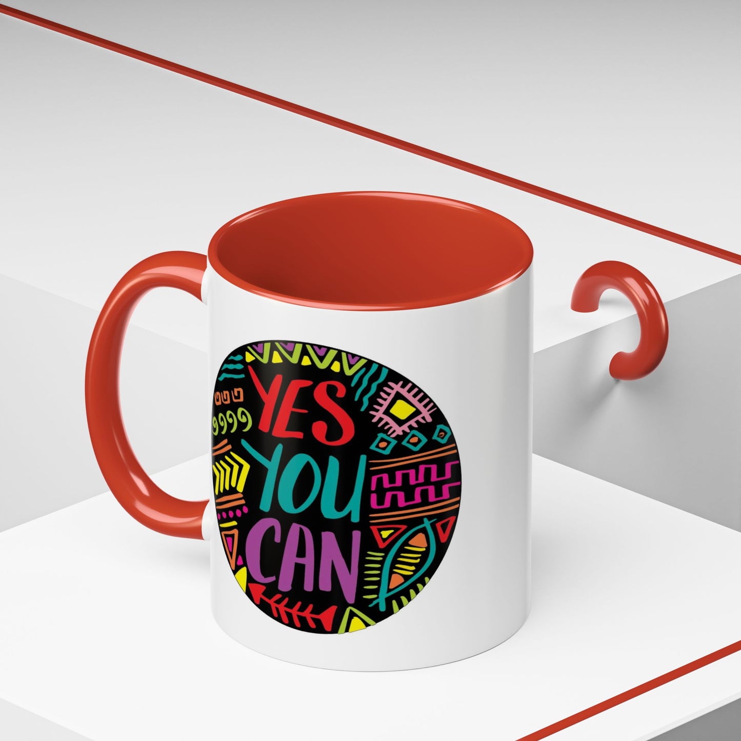 Motivation Mug - Yes You Can Badge