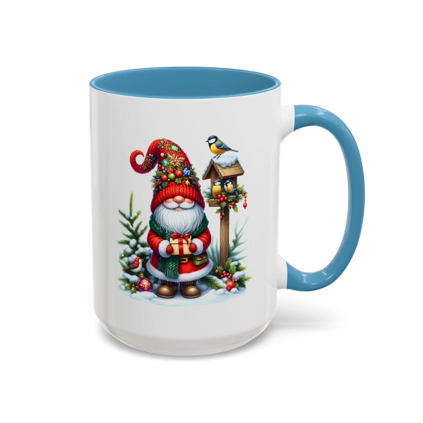 Christmas Mug - Gnome and Birds
