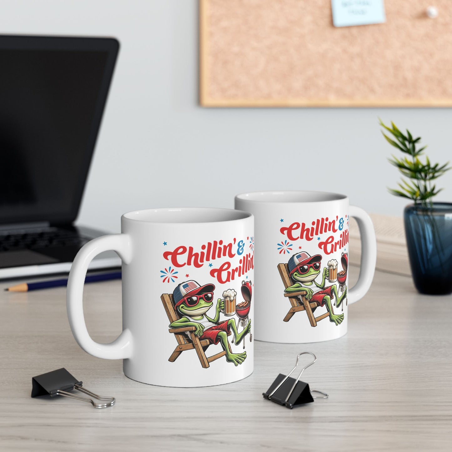 4th of July Mug - Chillin' & Grillin'