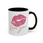Valentine's Day Mug - Love You Lips Kiss