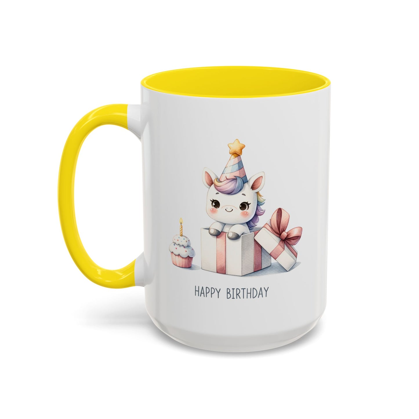Birthday Mug - Unicorn With Present