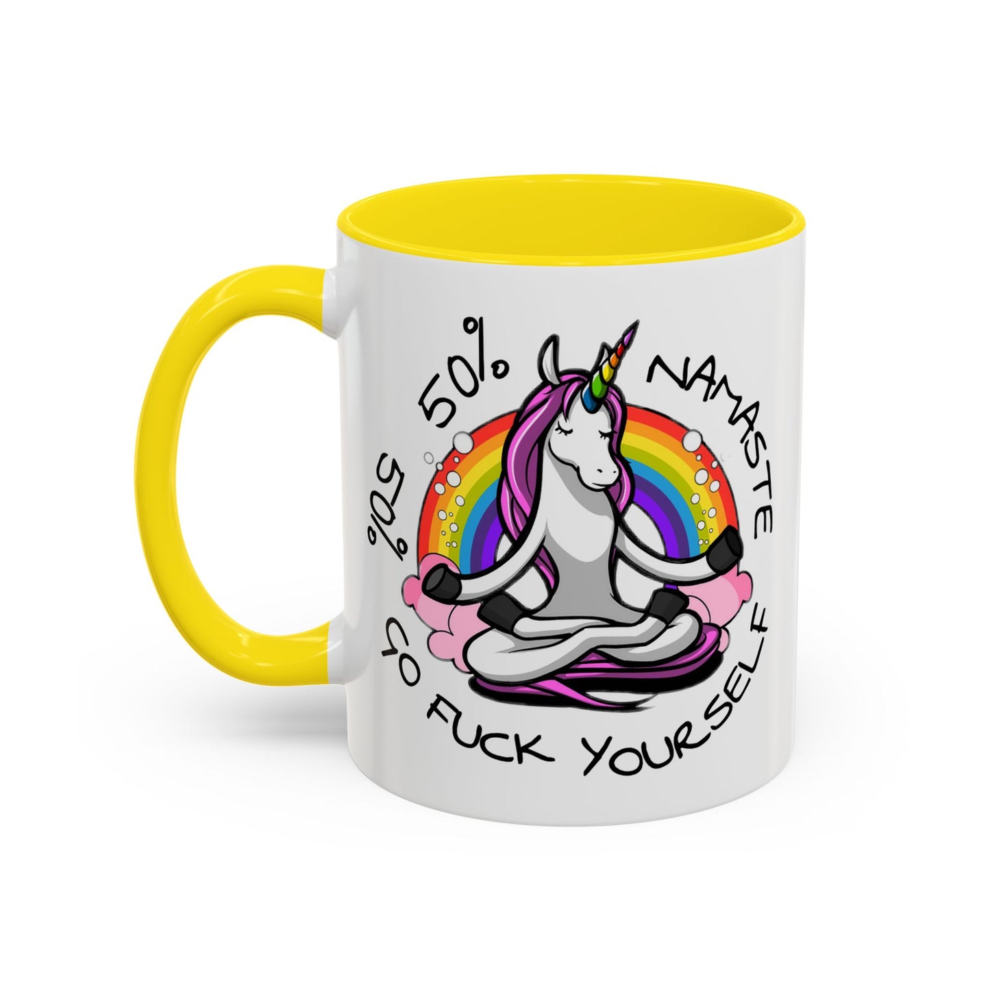 Adult Mug - 50% Namaste 50% Go Fuck Yourself