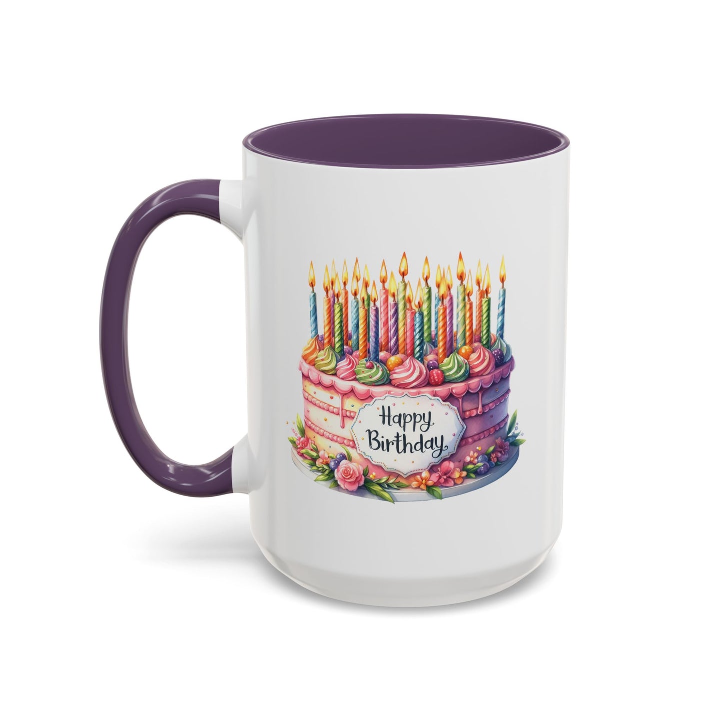 Birthday Mug - Happy Birthday Large Cake With...