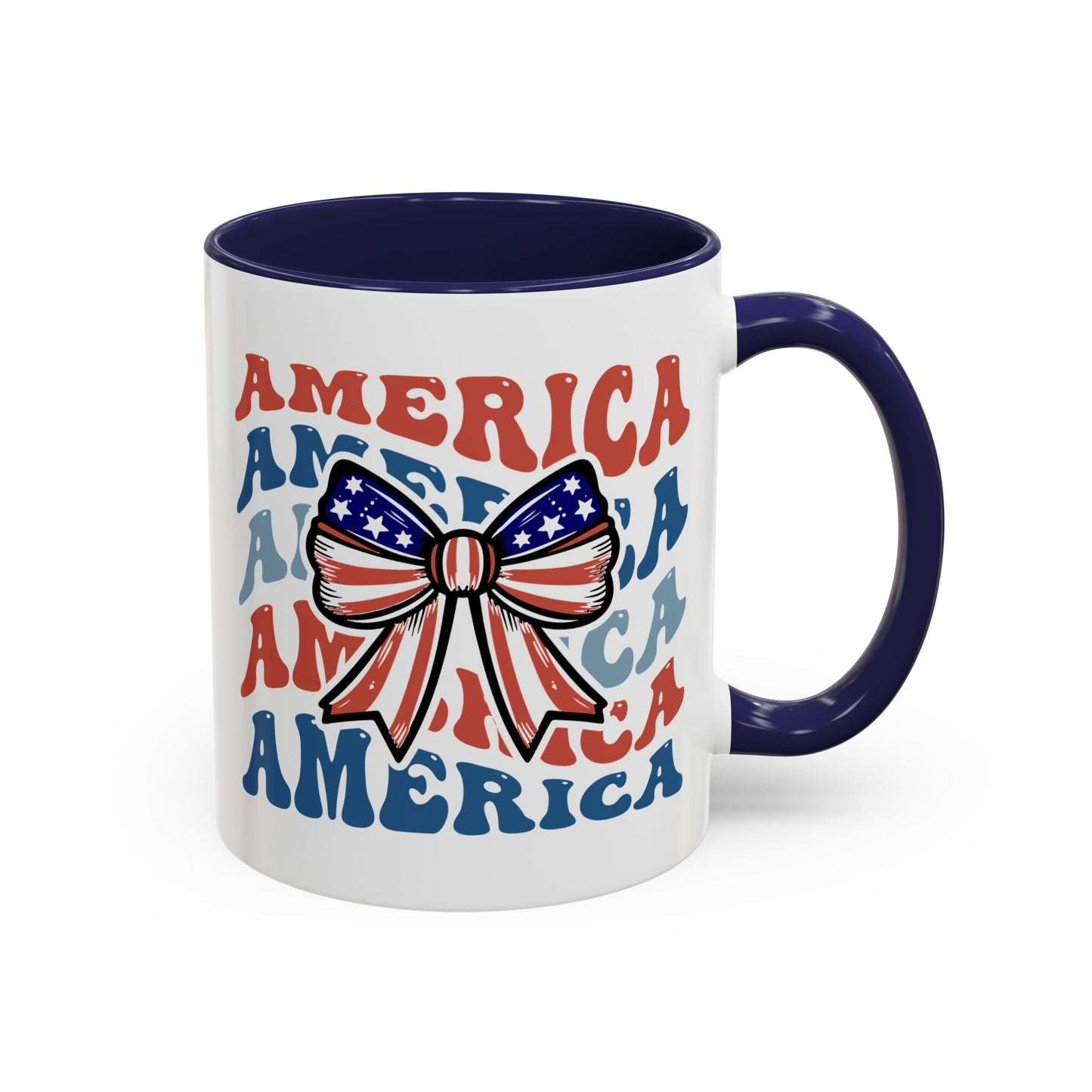 4th of July Mug - America Bow