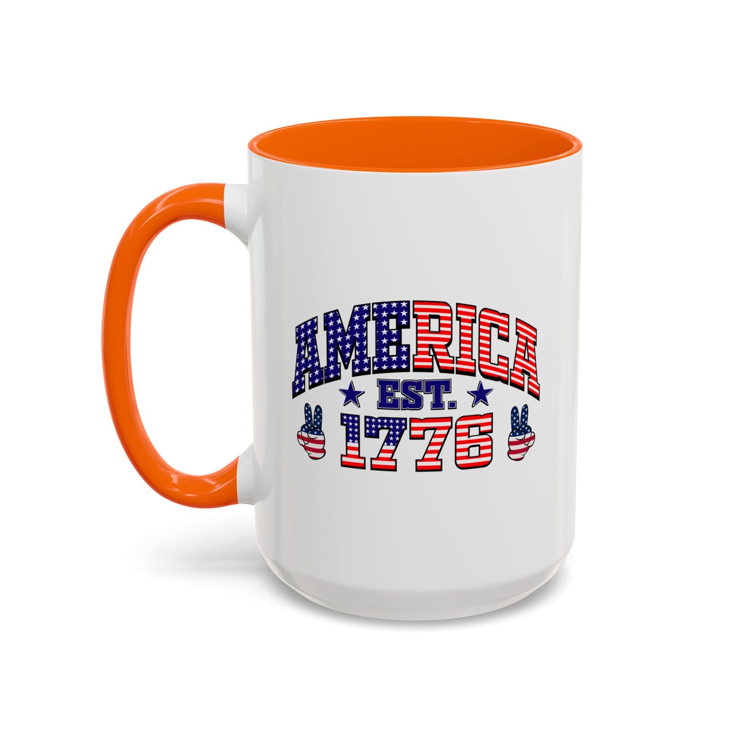 4th of July Mug - American Est 1776 Patriotic Flag