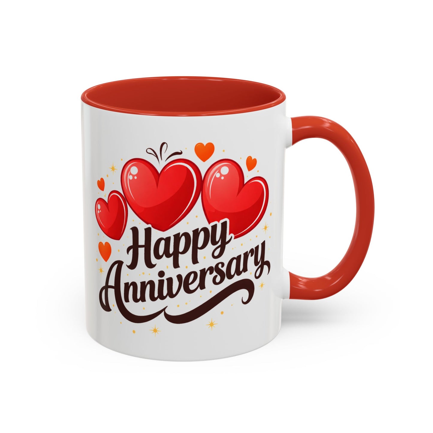 Anniversary Mug - Happy Anniversary Hearts
