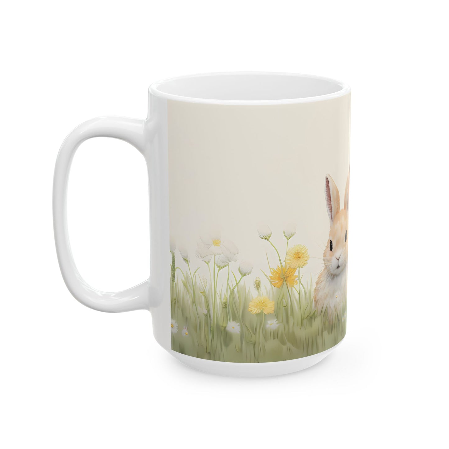 Artistic Mug - Felted Bunnies