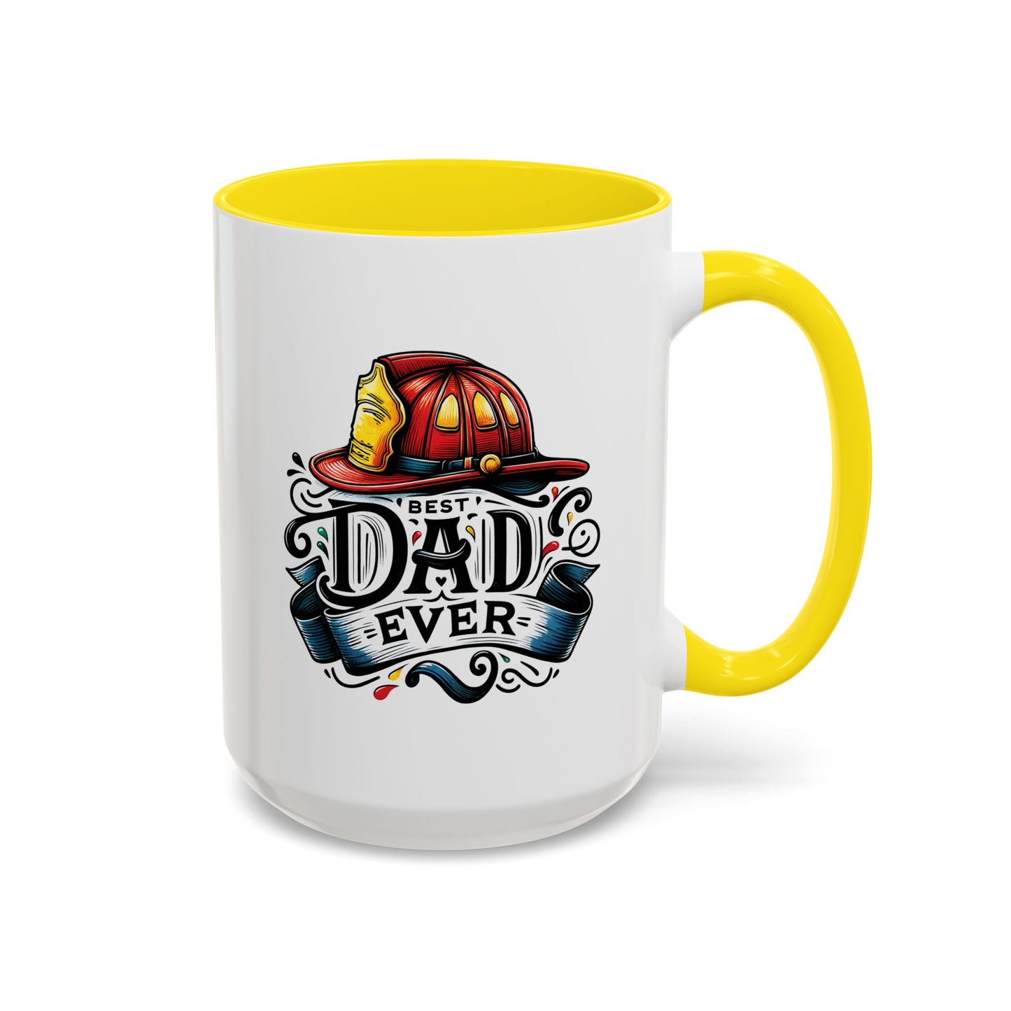 Father's Day Mug - Best Dad Ever Fireman