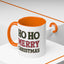 Christmas Mug - Ho Ho Ho Merry Christmas Red & Green Text 4