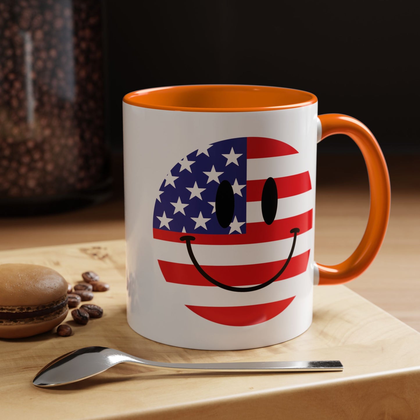 4th of July Mug - America Smiley Face