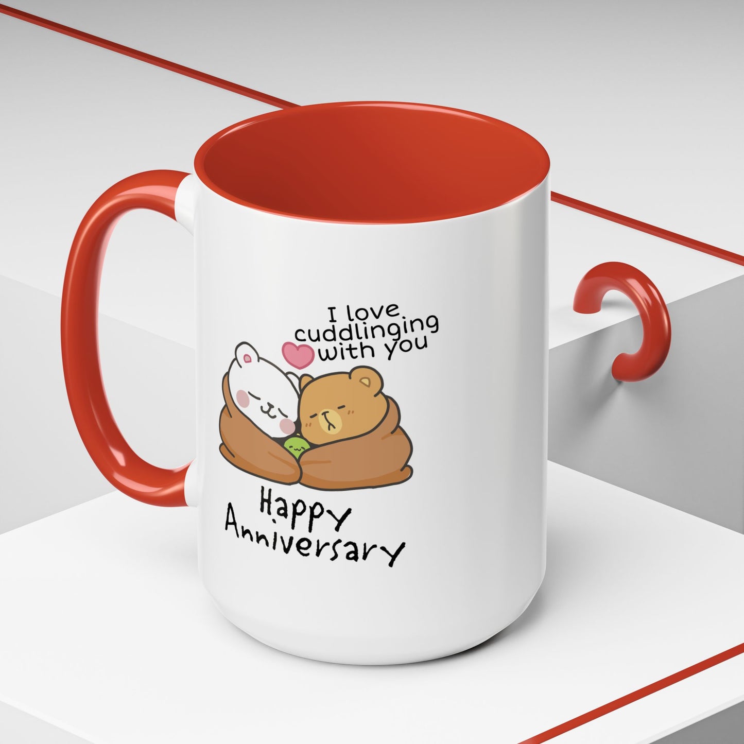 Anniversary Mug - I Love Cuddling With You