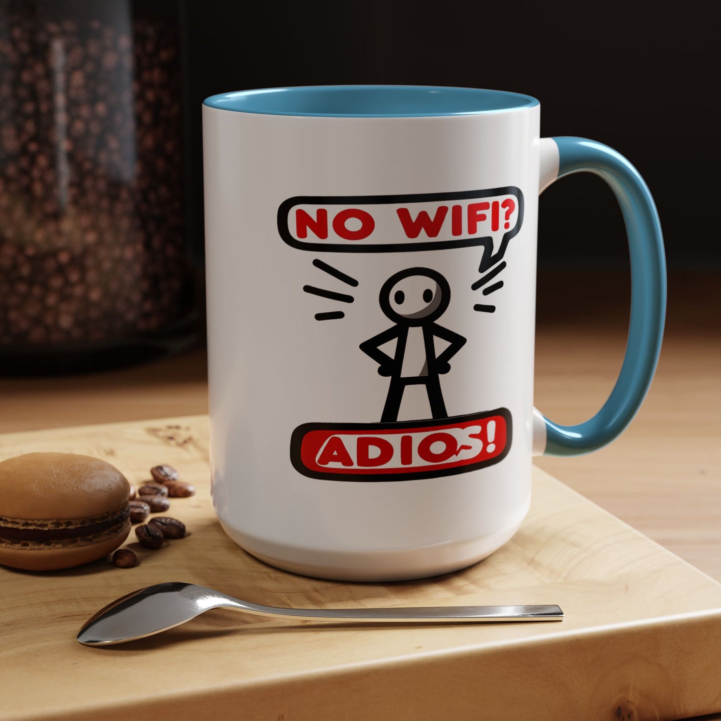 Humor Mug - No Wifi? Adios!